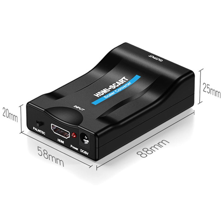 MINI MHL/HDMI TO SCART Video Converter Scaler(Black)