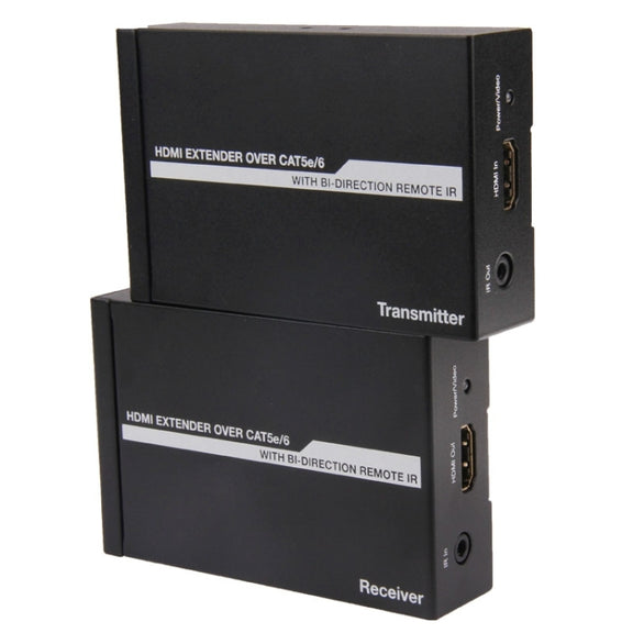 HDMI Extender Over Cat5e / 6 (EU Plug)(Black)