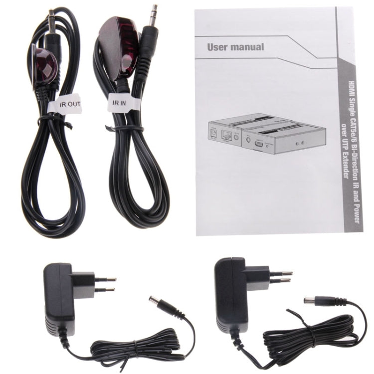 HDMI Extender Over Cat5e / 6 (EU Plug)(Black)
