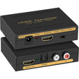 HDMI to HDMI + Audio (SPDIF + R/L) Converter (EU Plug)(Black) - Converter by PMC TechLife | Online Shopping South Africa | PMC TechLife | Buy Now Pay Later Mobicred