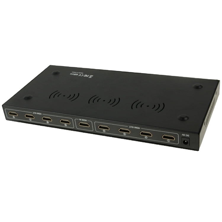 V1.4 Full HD 1080P 1 x 8 HDMI Amplifier Splitter, Support 3D(Black)
