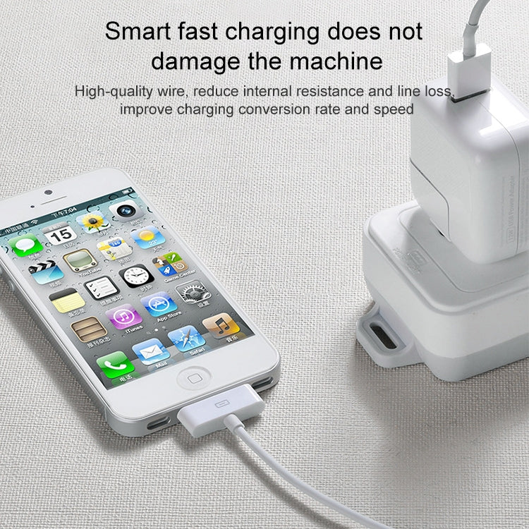 3m 30 Pin Data Sync Cable For iPhone / iPad,Length:3m(White)
