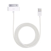 2m USB Double Sided Sync Data / Charging Cable For iPhone 4 & 4S / iPhone 3GS / 3G / iPad 3 / iPad 2 / iPad / iPod Touch(White)
