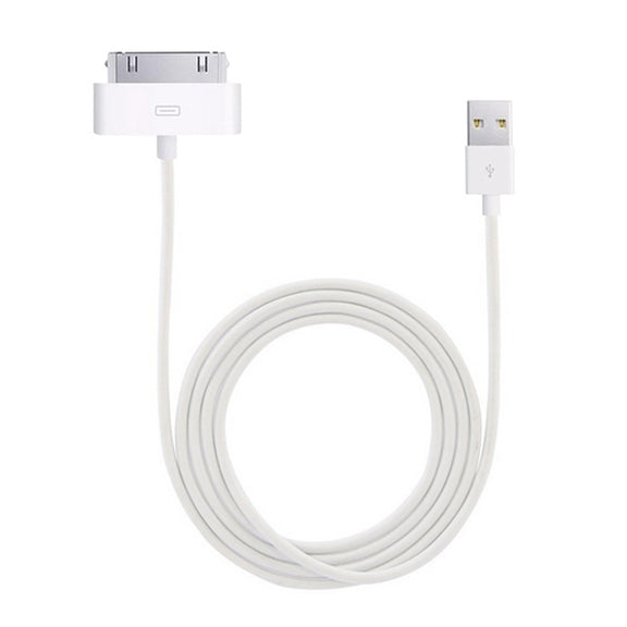 2m USB Double Sided Sync Data / Charging Cable For iPhone 4 & 4S / iPhone 3GS / 3G / iPad 3 / iPad 2 / iPad / iPod Touch(White)
