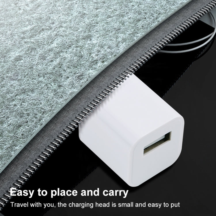 A2165 5V 1A Single USB Interface Mini Travel Charger, EU Plug(White)