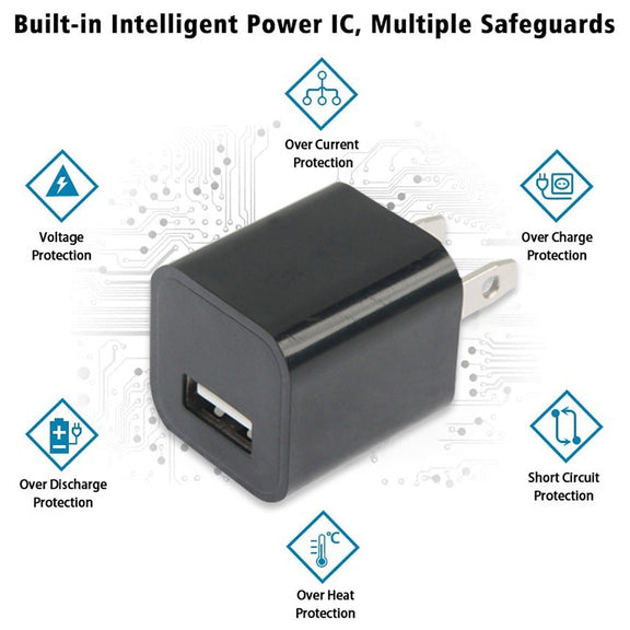 US Plug USB Charger(Green)