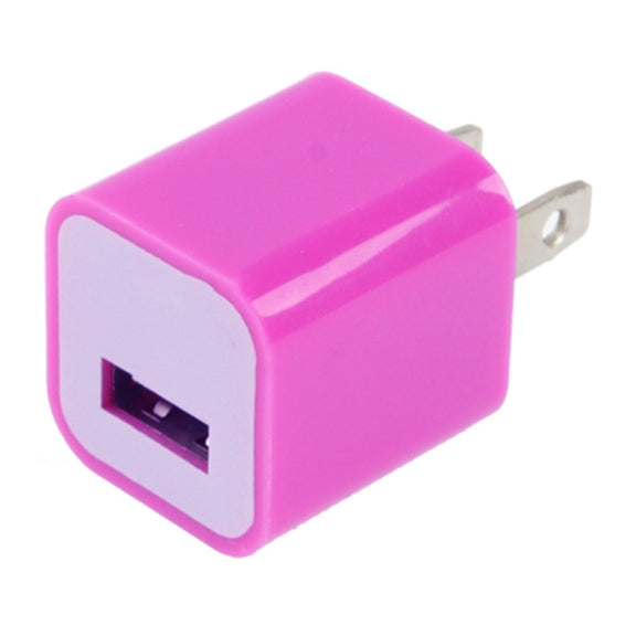 US Plug USB Charger(Magenta)