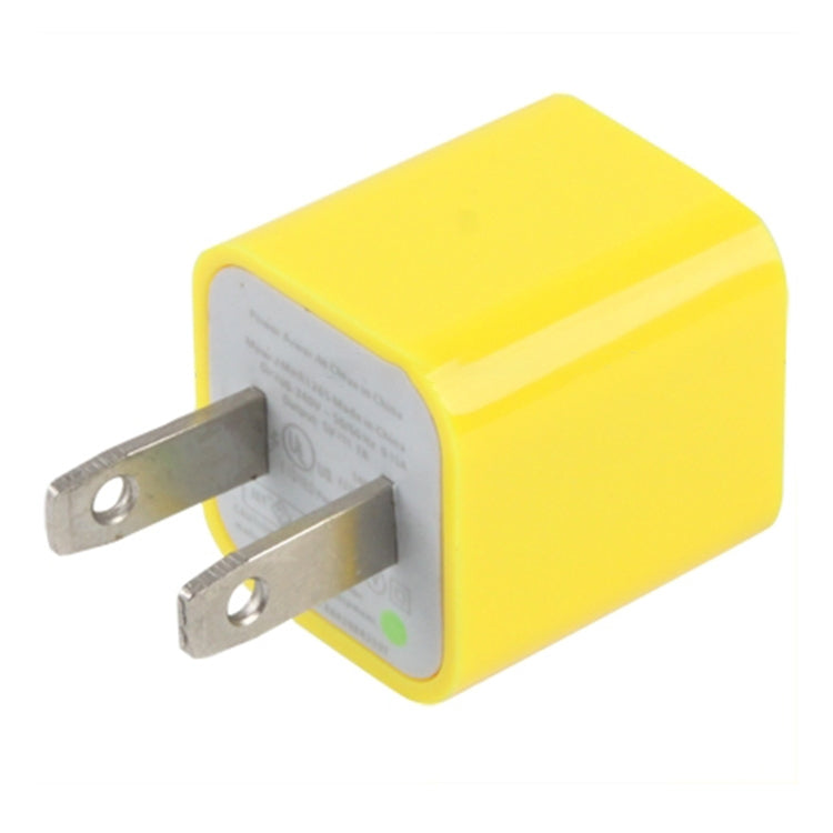 US Plug USB Charger(Yellow)
