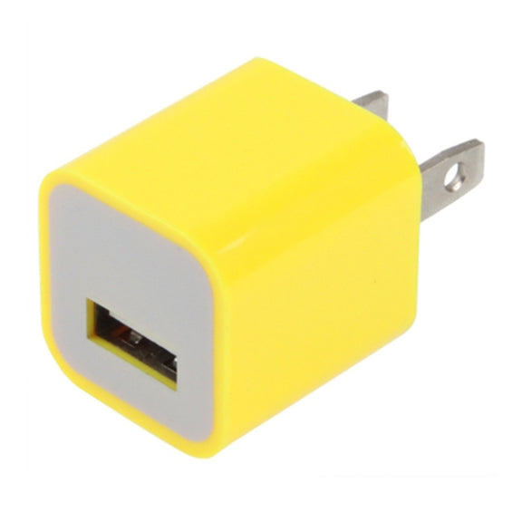 US Plug USB Charger(Yellow)