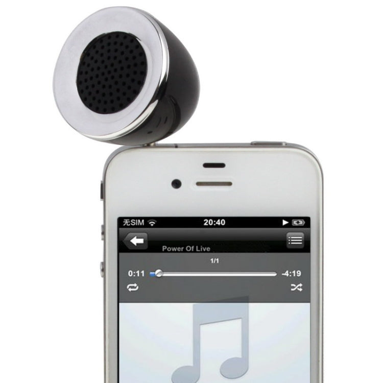 3W 3.5mm Jack Mobile Phone Speaker(Black)