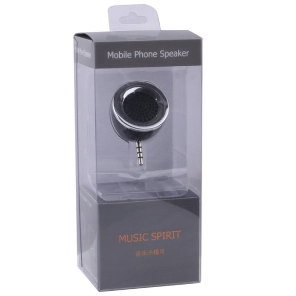 3W 3.5mm Jack Mobile Phone Speaker(Black)