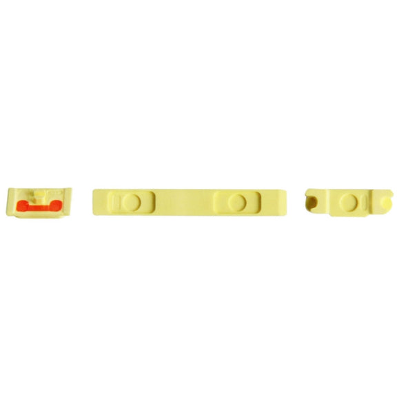 3 in 1 Mute Button + Power Button + Volume Button for iPhone 5C(Yellow)