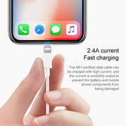 USB to 8 Pin Sync Data / Charging Cable, Cable Length: 1m(White)