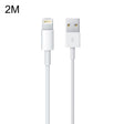 USB Sync Data / Charging Cable for iPhone, iPad, Length: 2m(White) - Normal Style Cable by PMC TechLife | Online Shopping South Africa | PMC TechLife | Buy Now Pay Later Mobicred