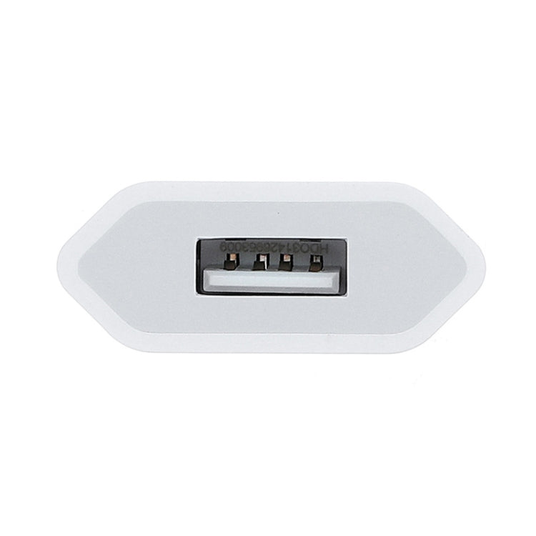 5V / 1A EU Socket USB Charger Adapter For  iPhone, Galaxy, Huawei, Xiaomi, LG, HTC and Other Smart Phones, Rechargeable Devices(White)
