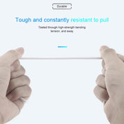 USB to 8 Pin Sync Data Charging Cable, Cable Length: 3m(White)