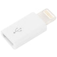 Micro 5 Pin USB to 8 Pin  Charge & Data Transfer Adapter(White) - Converter & Adapter by PMC TechLife | Online Shopping South Africa | PMC TechLife | Buy Now Pay Later Mobicred