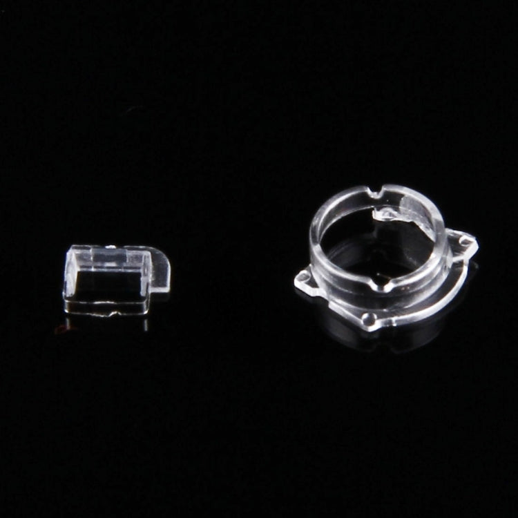 100 PCS Transparent Plastic Camera Lens Frame for iPhone 5 & 5S & 5C(Transparent)
