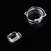 100 PCS Transparent Plastic Camera Lens Frame for iPhone 5 & 5S & 5C(Transparent)