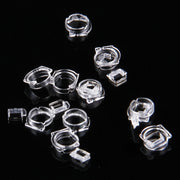 100 PCS Transparent Plastic Camera Lens Frame for iPhone 5 & 5S & 5C(Transparent)