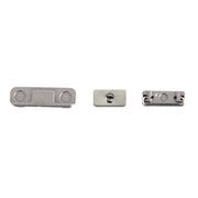 3 in 1 for iPhone 5S (Original Mute + Original Power + Original Volume) Button Kit, Alloy Material(Silver)