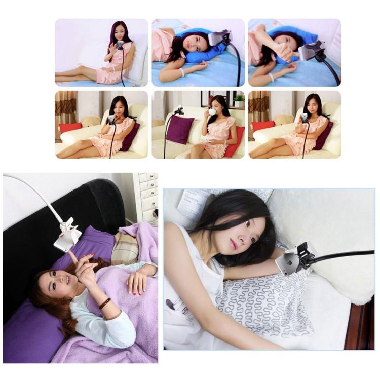 Flexible Clip Mount Holder with Clamping Base(Orange)