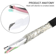 2m Super Quality Multiple Strands TPE Material USB Sync Data Charging Cable(White)