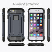 For iPhone 6 & 6s Tough Armor TPU + PC Combination Case(Navy Blue)