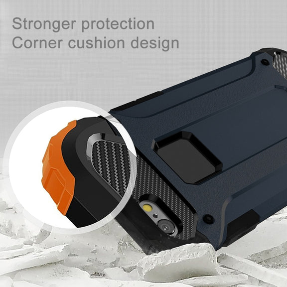 For iPhone 6 & 6s Tough Armor TPU + PC Combination Case(Navy Blue)