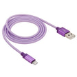 Net Style Metal Head 8 Pin to USB Data / Charger Cable, Cable Length: 1m(Purple) - Normal Style Cable by PMC TechLife | Online Shopping South Africa | PMC TechLife | Buy Now Pay Later Mobicred
