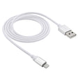 Net Style Metal Head 8 Pin to USB Data / Charger Cable, Cable Length: 1m(White) - Normal Style Cable by PMC TechLife | Online Shopping South Africa | PMC TechLife | Buy Now Pay Later Mobicred