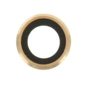 10 Pairs for iPhone 6 & 6s Rear Camera Lens with Bezel(Gold)