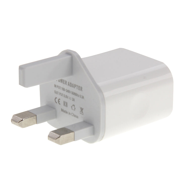 2-Ports 5V 2A USB Charger Adapter(White)