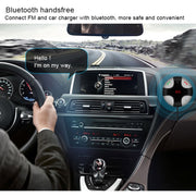 FM29B Bluetooth FM Transmitter Hands-free Car Kit, Car Charger, For iPhone, Galaxy, Sony, Lenovo, HTC, Huawei, and other Smartphones