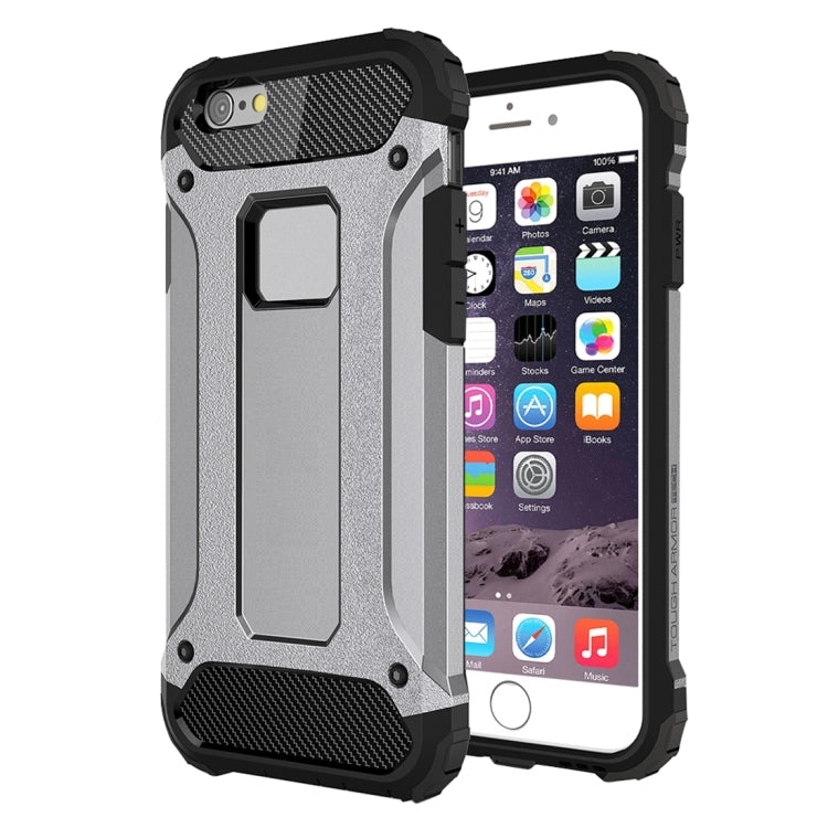 For iPhone 6 Plus & 6s Plus Tough Armor TPU + PC Combination Case(Grey)