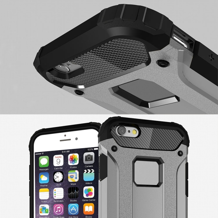 For iPhone 6 Plus & 6s Plus Tough Armor TPU + PC Combination Case(Grey)