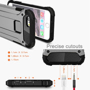 For iPhone 6 Plus & 6s Plus Tough Armor TPU + PC Combination Case(Grey)