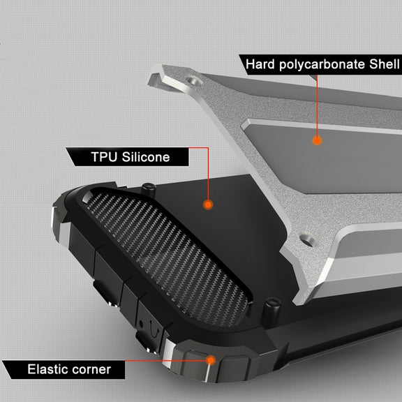 For iPhone 6 Plus & 6s Plus Tough Armor TPU + PC Combination Case(Grey)