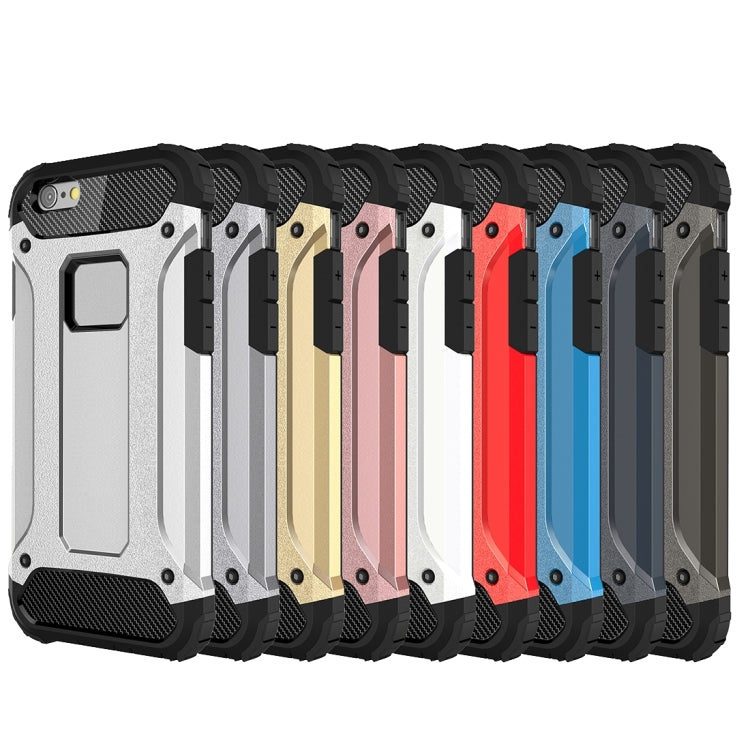 For iPhone 6 Plus & 6s Plus Tough Armor TPU + PC Combination Case(Grey)