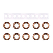10 Pairs / Set Rear Camera Lens Ring + Flashlight Bracker for iPhone 6 Plus & 6s Plus(Rose Gold)