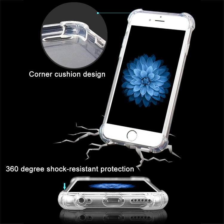 Shock-resistant Cushion TPU Protective Case for iPhone 6 & 6s(Transparent)