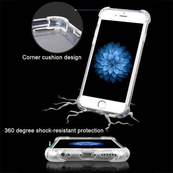 Shock-resistant Cushion TPU Protective Case for iPhone 6 & 6s(Transparent)