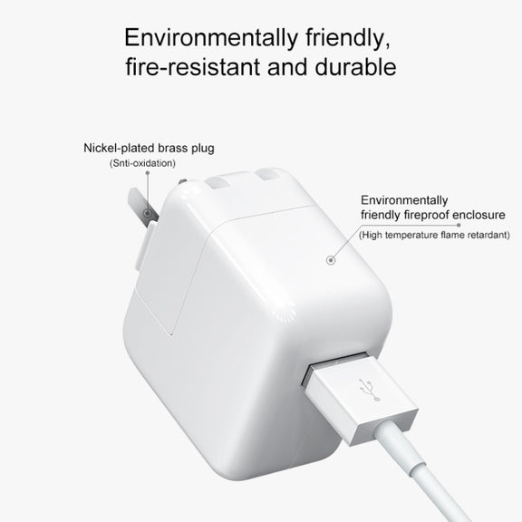 2.1A USB Power Adapter Travel Charger, EU Plug(White)