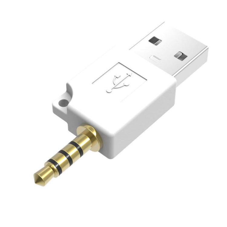 For iPod shuffle 3rd / 2nd USB Data Dock Charger Adapter, Length: 4.6cm(White)