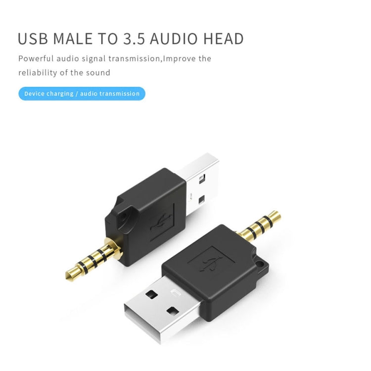 For iPod shuffle 3rd / 2nd USB Data Dock Charger Adapter, Length: 4.6cm(White)