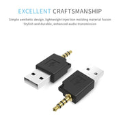 For iPod shuffle 3rd / 2nd USB Data Dock Charger Adapter, Length: 4.6cm(Black)