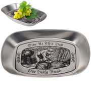 Stainless Steel Multi-purpose Tray Fruit Bowl Dessert Plate (Random Delivery)