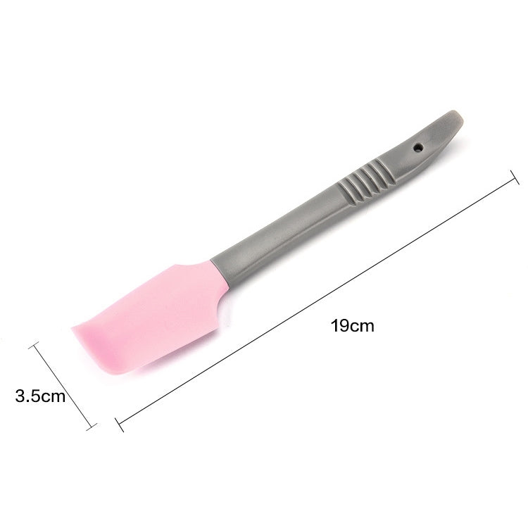 4 PCS Silicone Scraper Butter Spreader Knife Cake Smoother Cake Baking Tool(Pink)