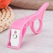 Stainless Steel Blade Plastic Handle Creative Peeler Rotating Style Fruit Knife (Random Color Delivery)
