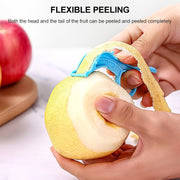 Stainless Steel Blade Plastic Handle Creative Peeler Rotating Style Fruit Knife (Random Color Delivery)